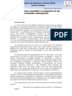 AG 2 Crisis Financiera Mundial y Su Impacto en Las Economías Emergentes