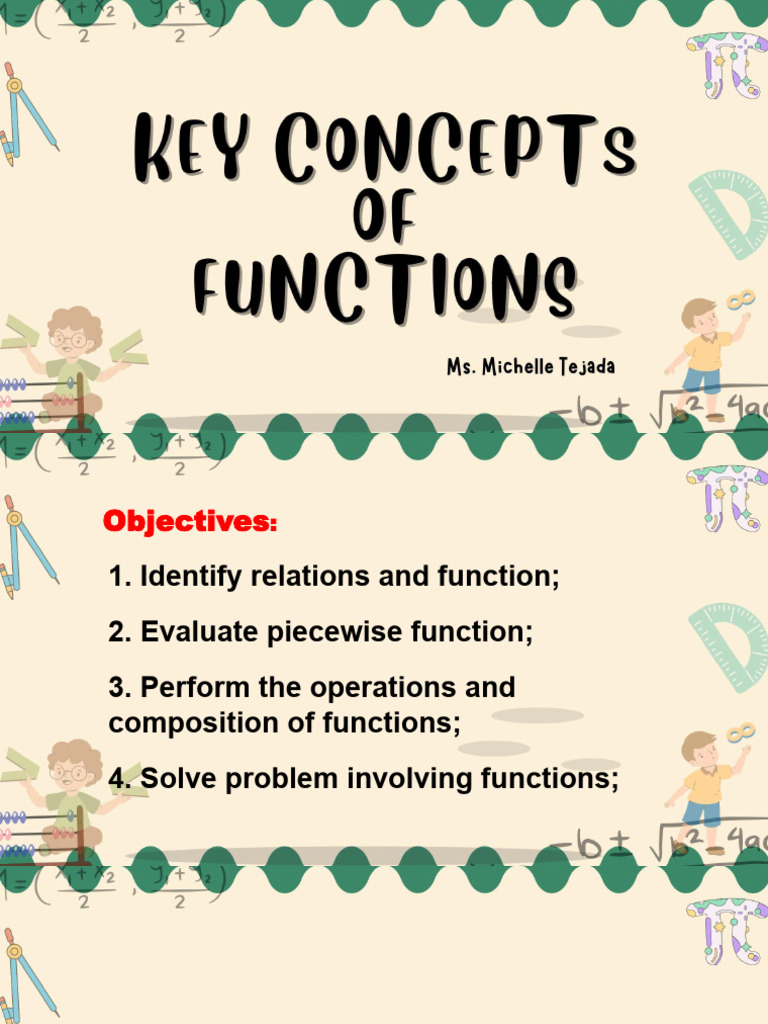 Week 1 Key Concepts of Functions | PDF