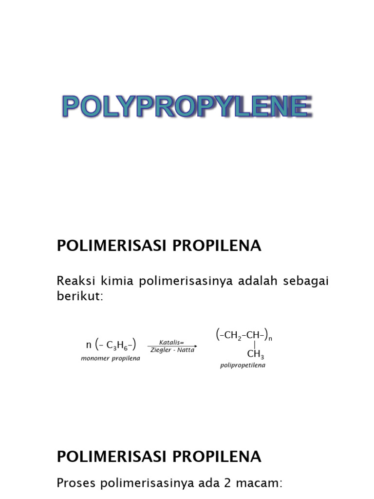 POLYPROPYLENE | PDF
