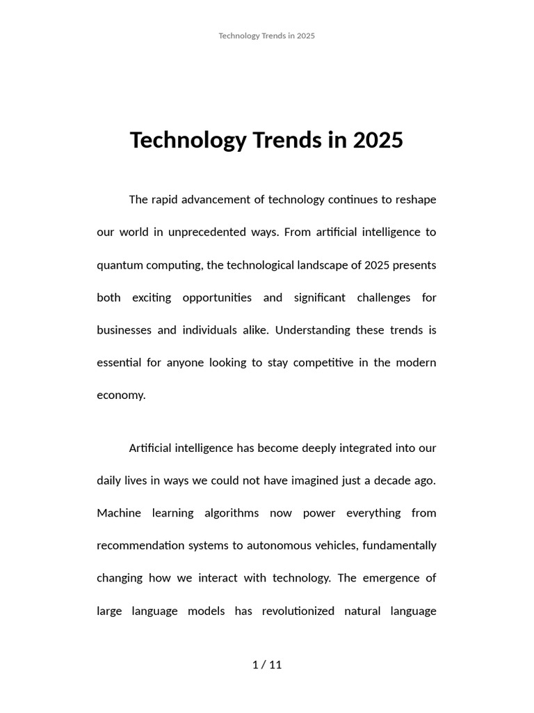 Document1 Technology Trends | PDF