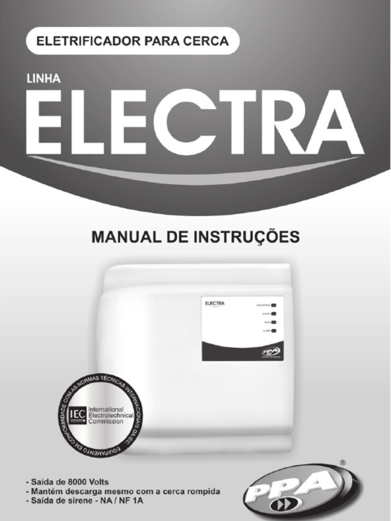 Manual do Eletrificador Electra | PDF | Relé | Eletricidade