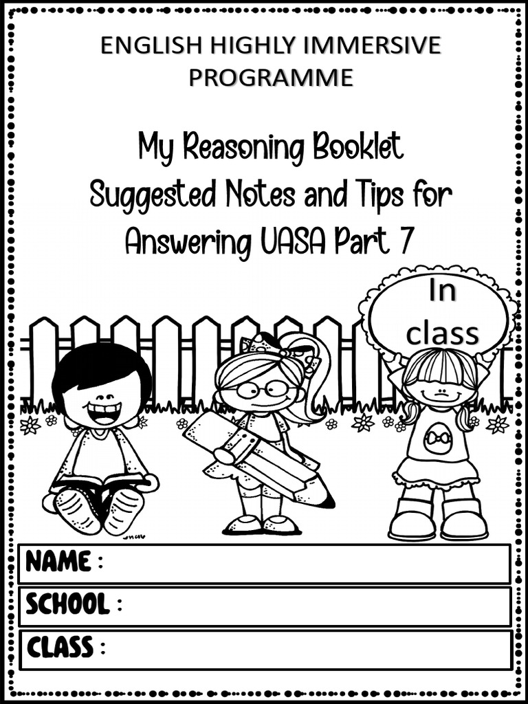 My Reasoning Booklet | PDF