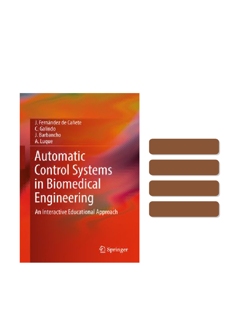 Automatic Control Systems in Biomedical Engineering Fernández ...