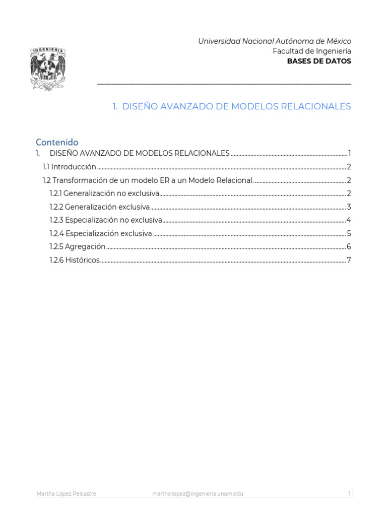 4-Transformación Mod Relacional Avanzado | PDF | Informática