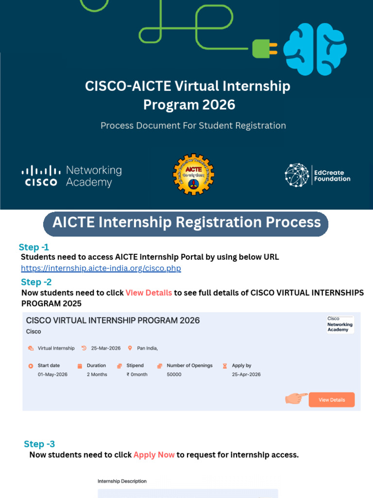 _Cisco VIP_Student Registeration 2026 | PDF