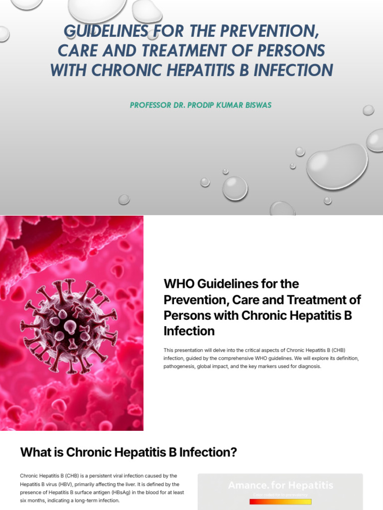 WHO Guidelines for the Prevention Care and Treatment of Persons With ...
