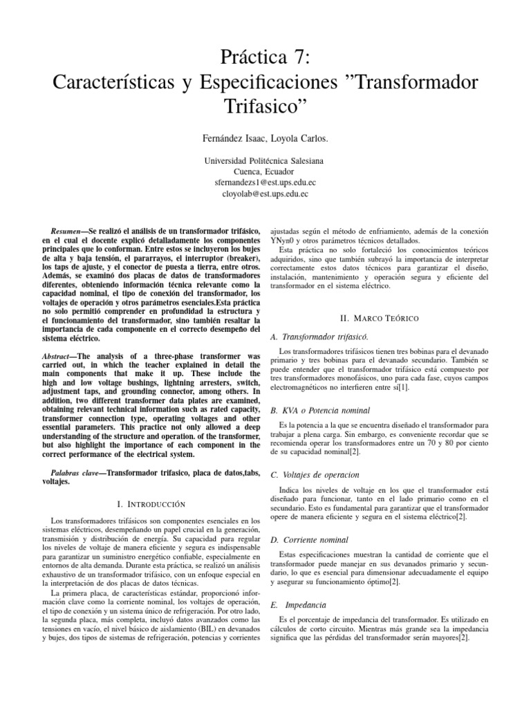 Informe 7 | PDF