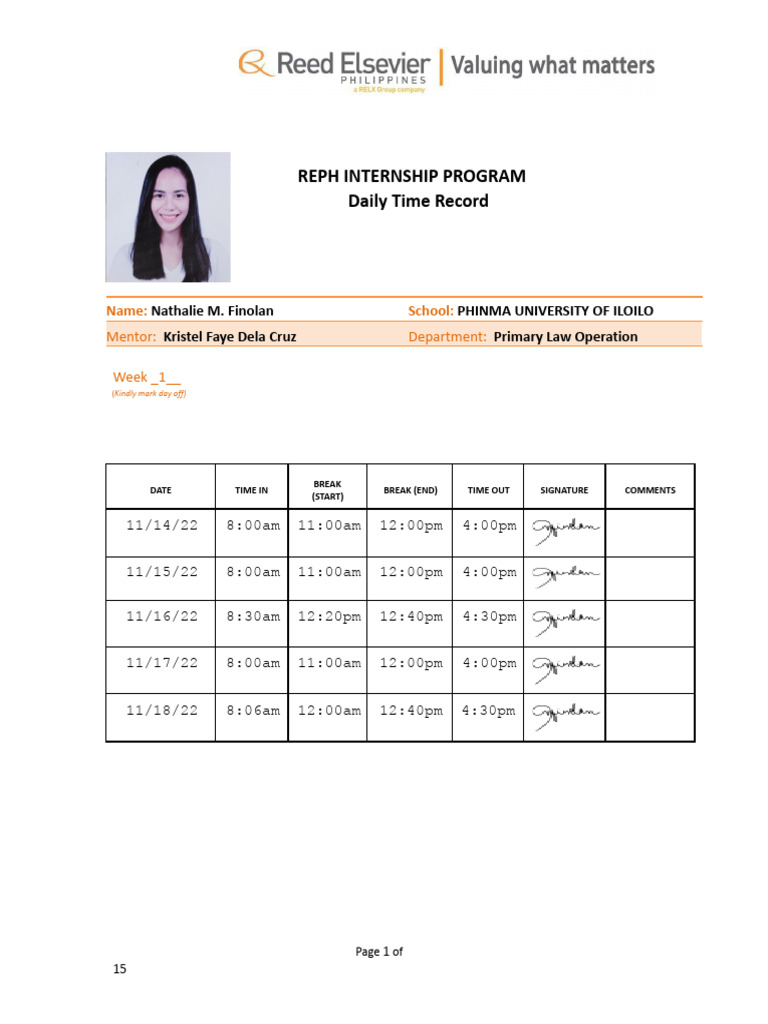 DAILY TIME RECORD | PDF