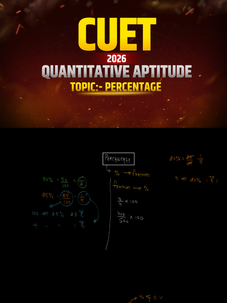 Quantitative Aptitude - CUET 2026 PDF Notes | PDF