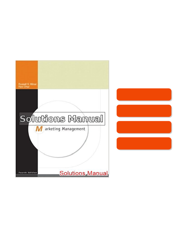 Marketing Management 4th Edition Winer Solutions Manual 2026 full ...
