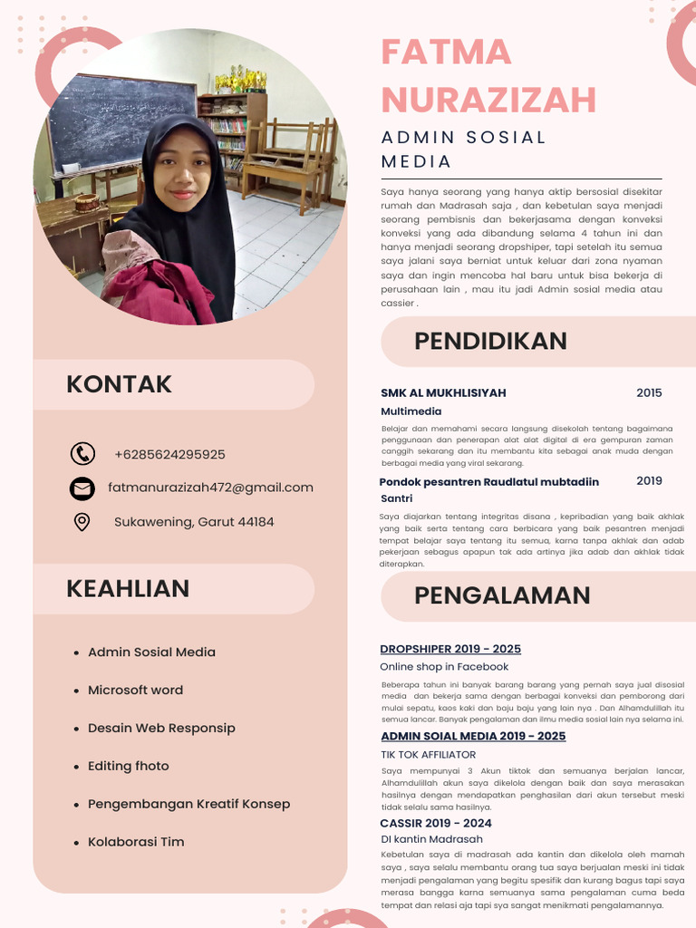 Pink Kreatif Desain Grafis Resume_20250225_105602_0000 | PDF
