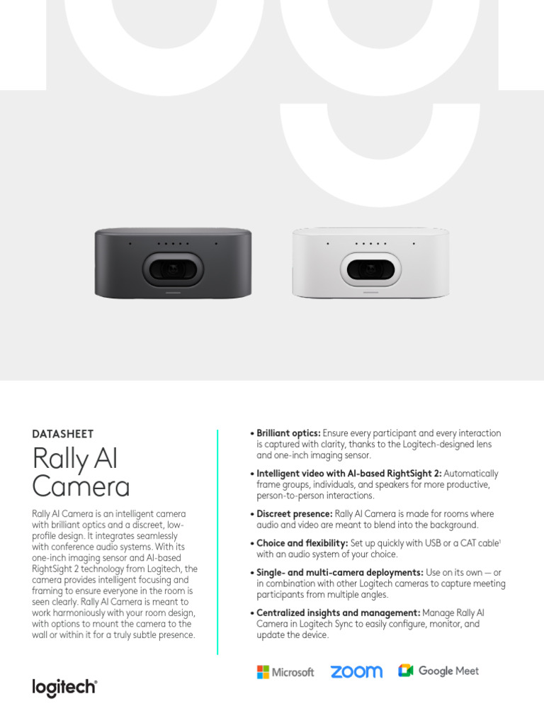 rally-ai-camera-datasheet | PDF | Camera | Microphone