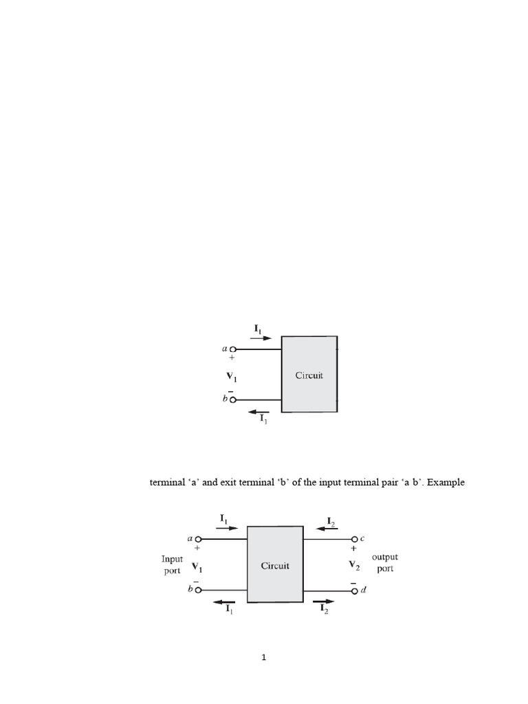 Two Port Networks | PDF
