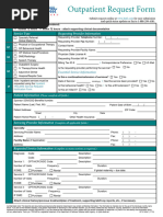 HealthNet Outpatient Authorization Form | PDF | Patient | Health Care