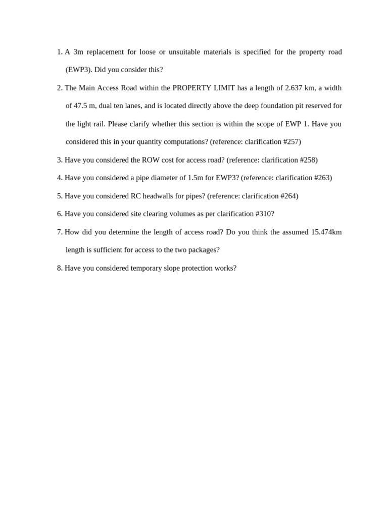 Outstanding Issues at BIA 2 | PDF
