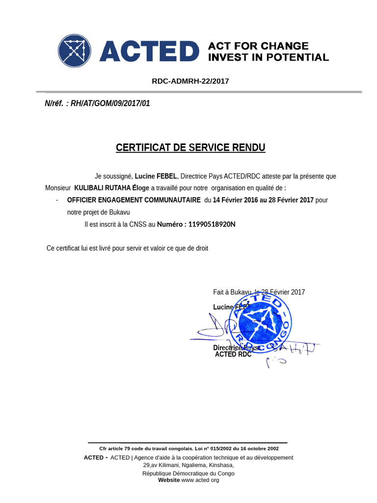 Att ACTED | PDF