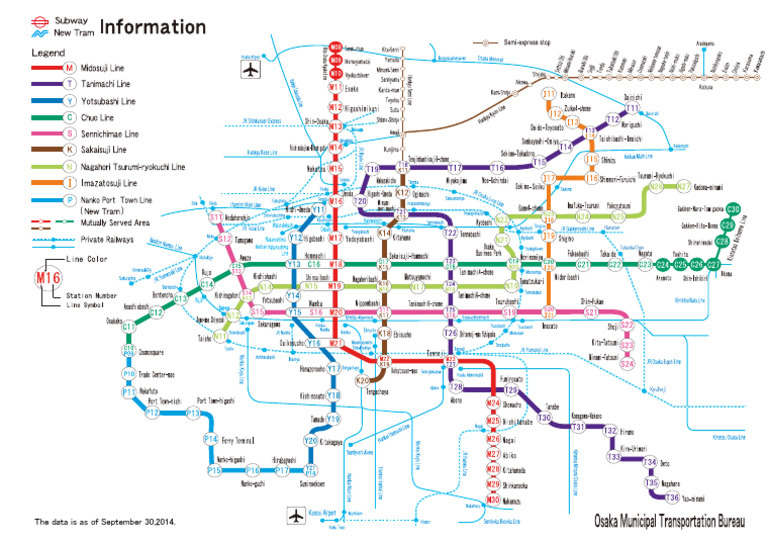 Osaka Metro Map | PDF