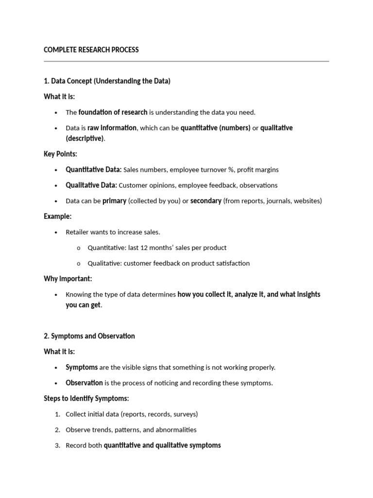 Complete Research Process | PDF