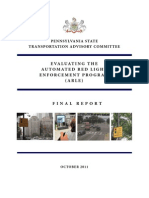 Evaluating The Automated Red Light Enforcement Program (ARLE) - October 2011 - Final Report