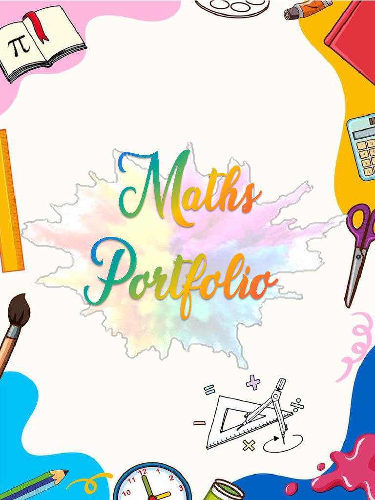 Maths Portfolio - COVER PAGE - (Parth) | PDF