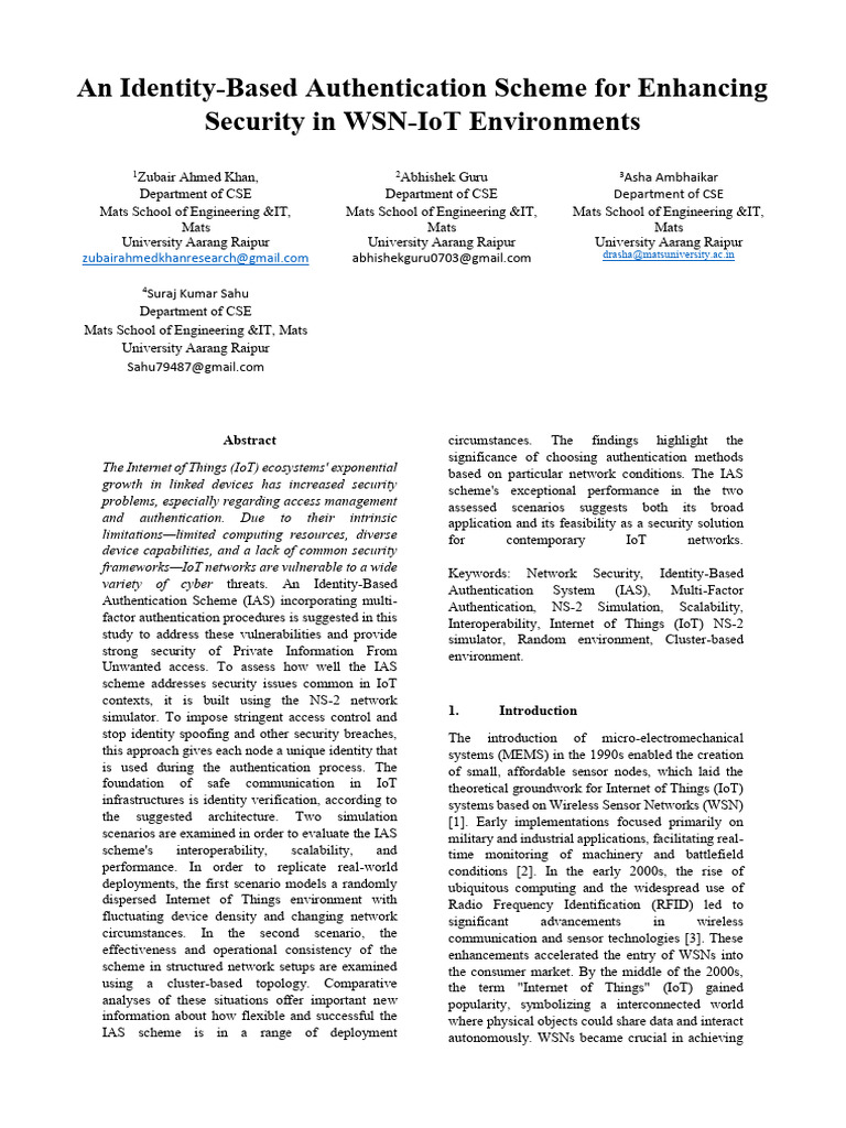 Fainal Paper - An Identity-Based Authentication Scheme for Enhancing ...