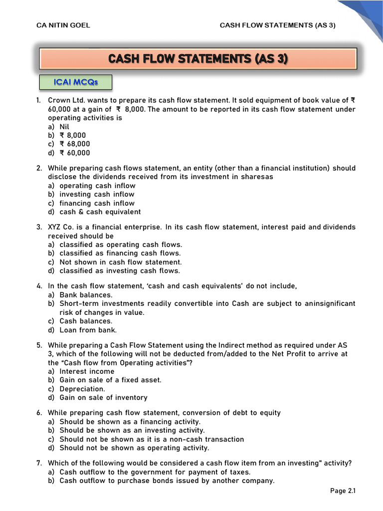 2 Cash Flow Statements | PDF