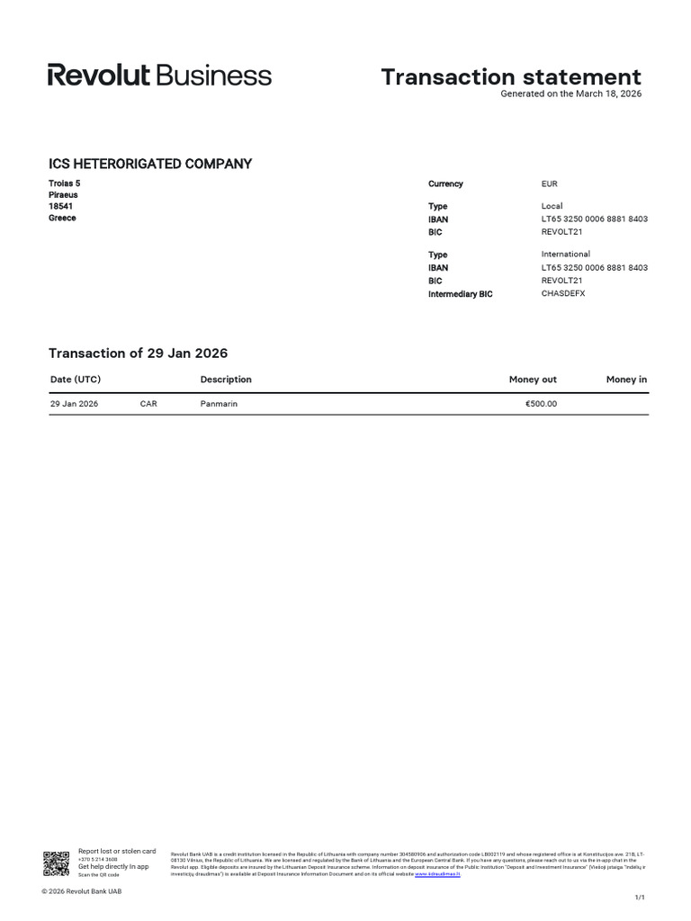 Transaction Statement | PDF | Banks | Financial Services