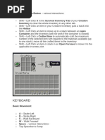 Minecraft Controls Guide for Beginners | PDF