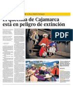 Quechua en Extincion en Cajamarca