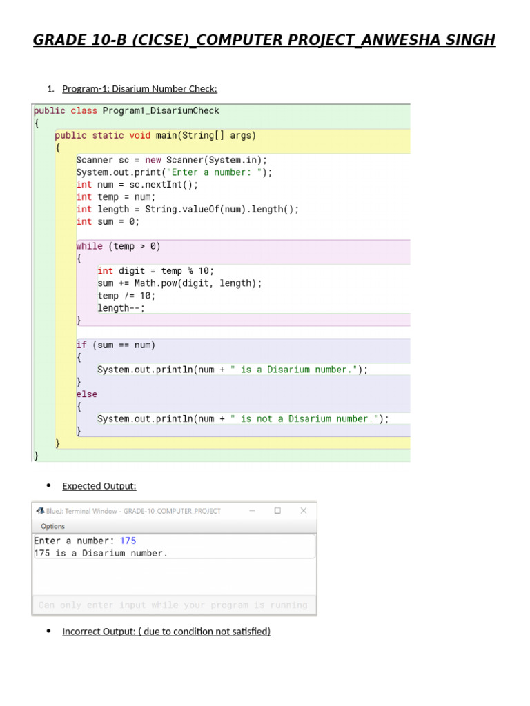 GRADE 10 Computer Project | PDF