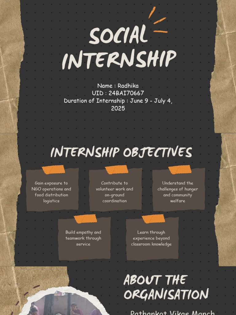 Social Internship Ppt | PDF