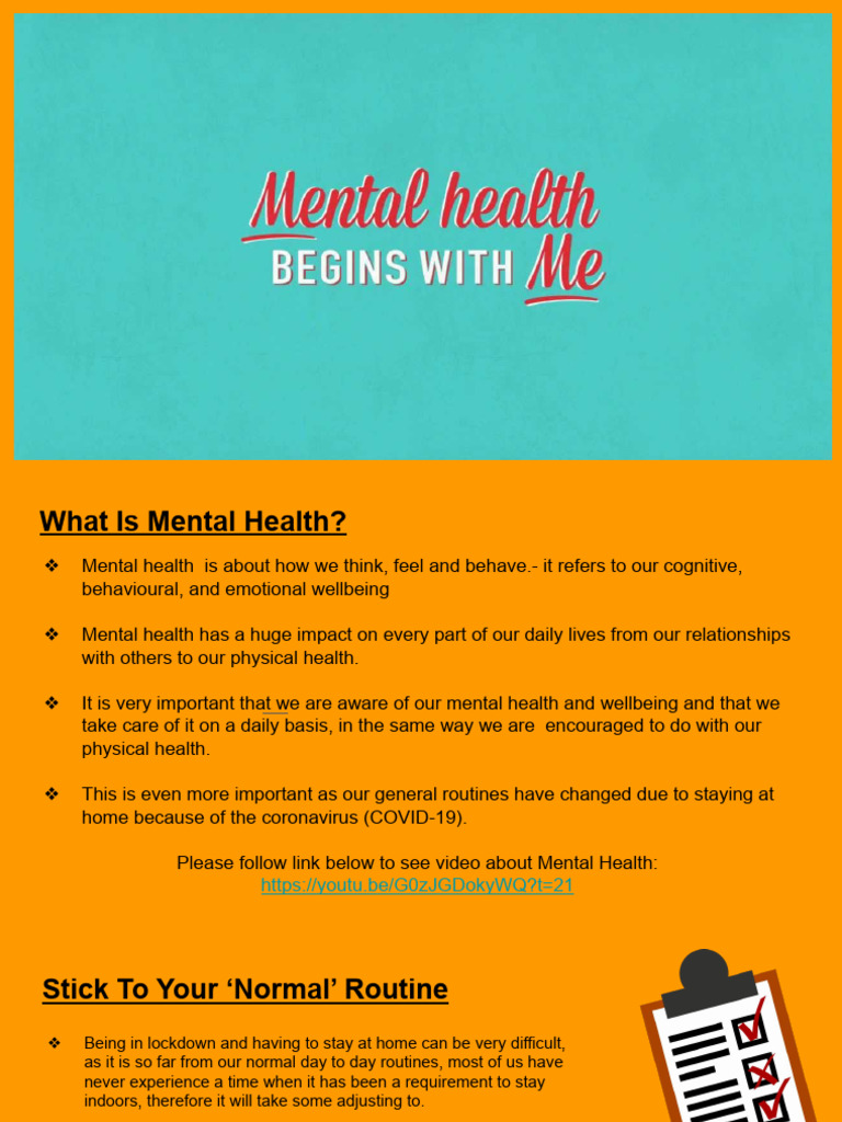 Mental Health and Wellbeing | PDF | Mental Health | Well Being