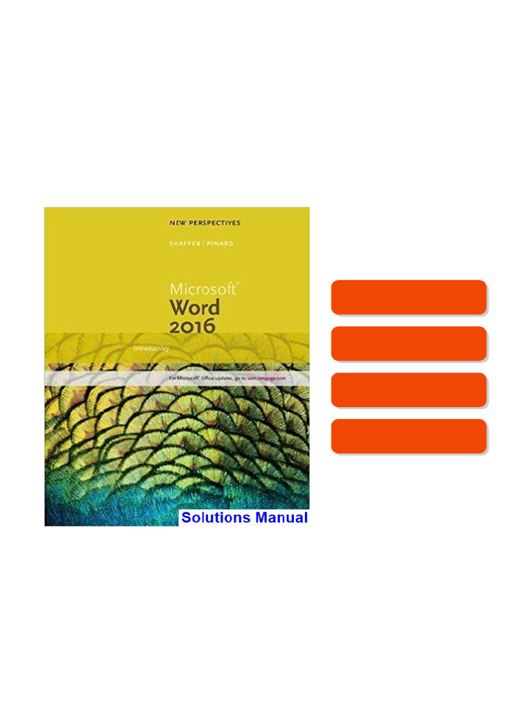 New Perspectives Microsoft Office 365 and Word 2016 Introductory 1st ...