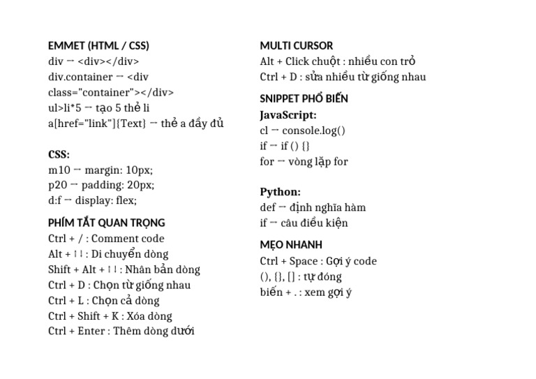 Meo vs Code Chu to Giay Ngang | PDF
