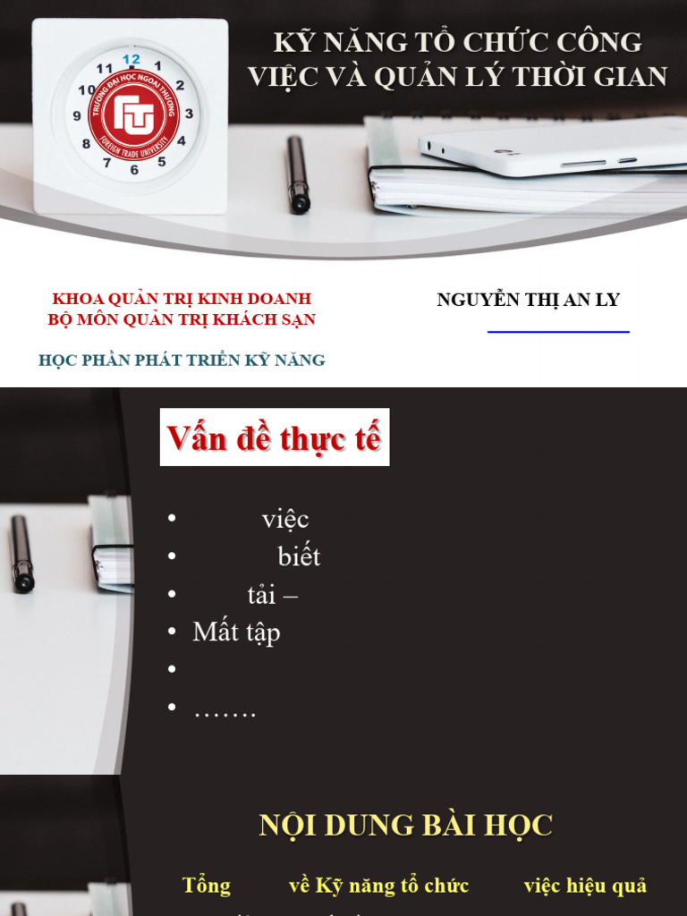 K Năng TCCV Và QLTG | PDF