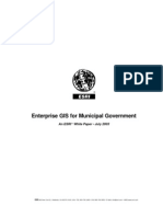 Enterprise GIS For Municipal Government: An Esri White Paper - July 2003