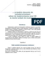 Implementarea Unui CDI in Scoala - Elemente de Inovatie