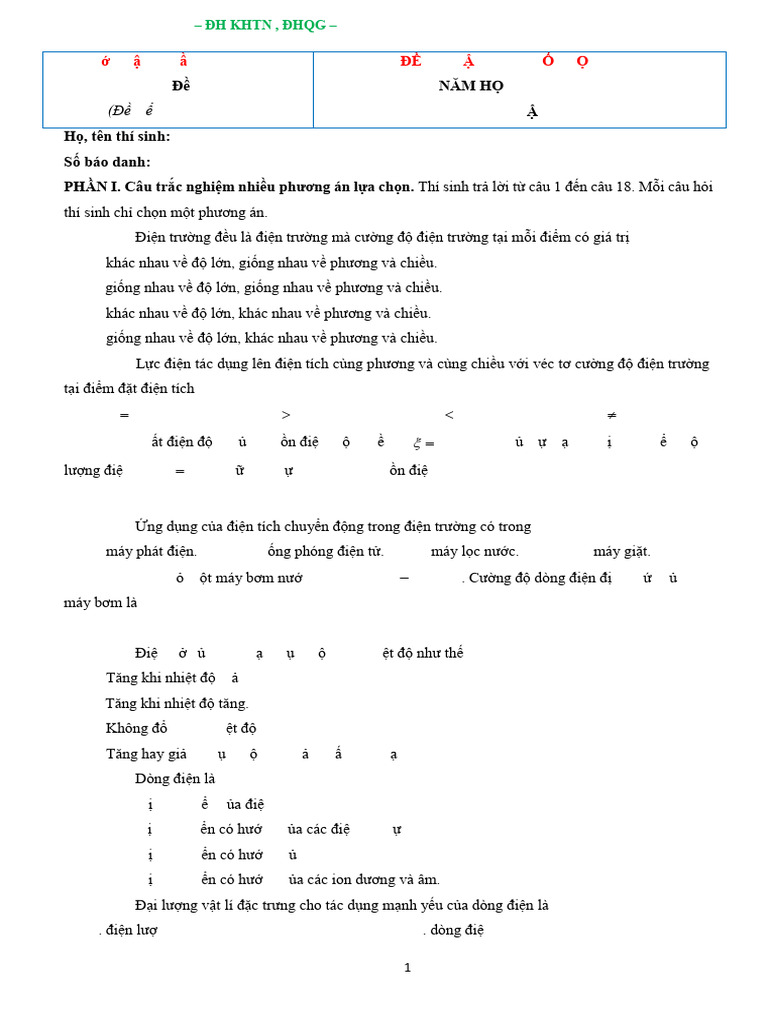 Đề thi HK 2 - Đề 2 | PDF