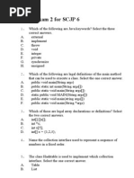 Mock Exam 2 for SCJP 6