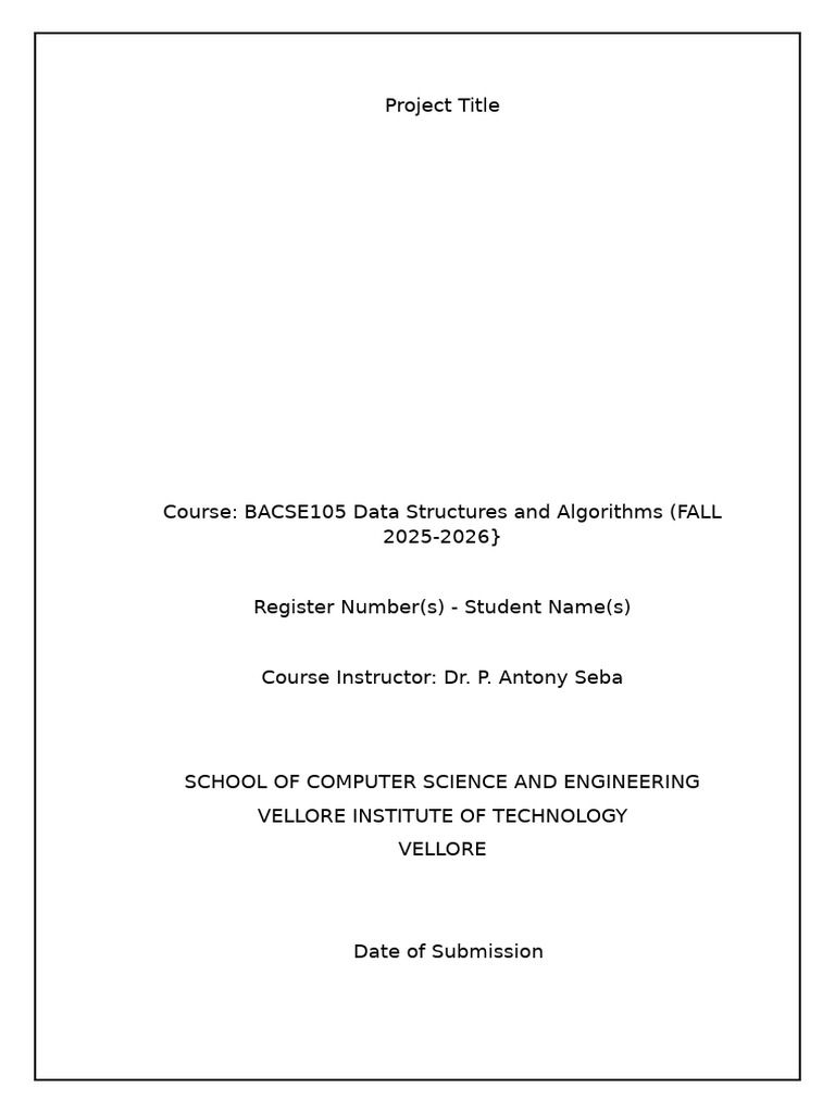 DSA Project Template | PDF