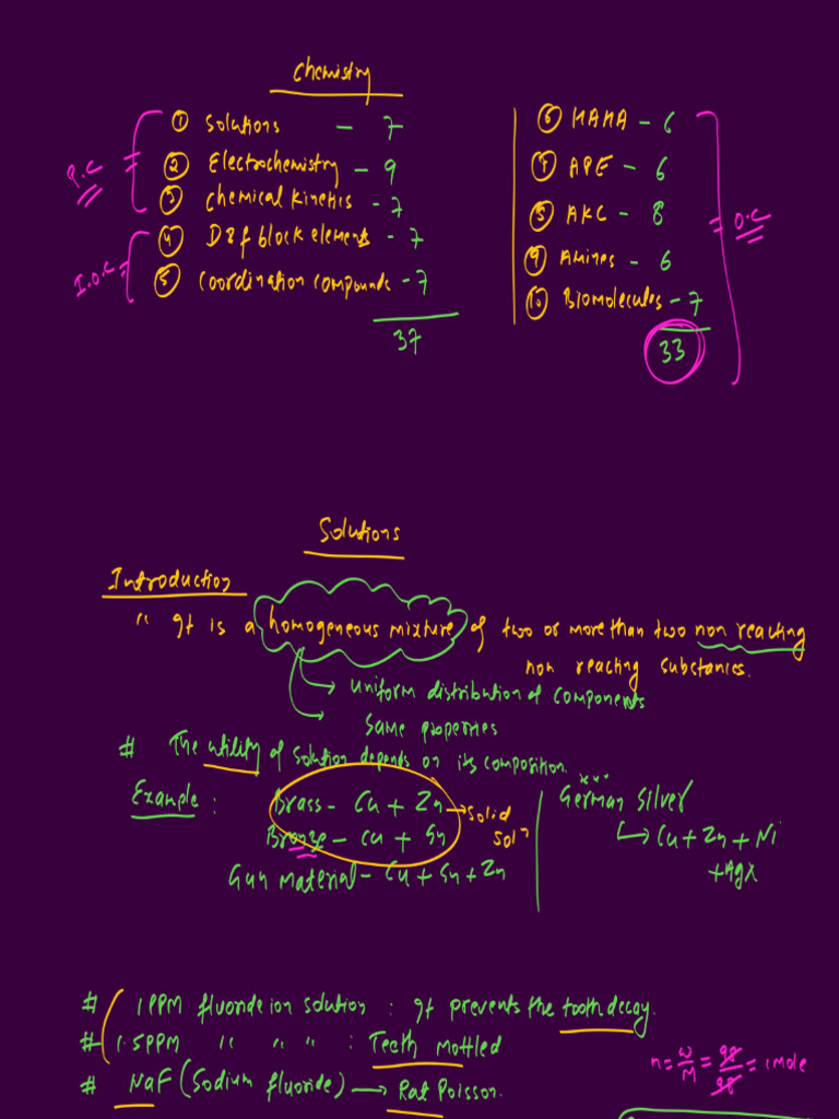 Solutions Notes Upto Lec 4 | PDF