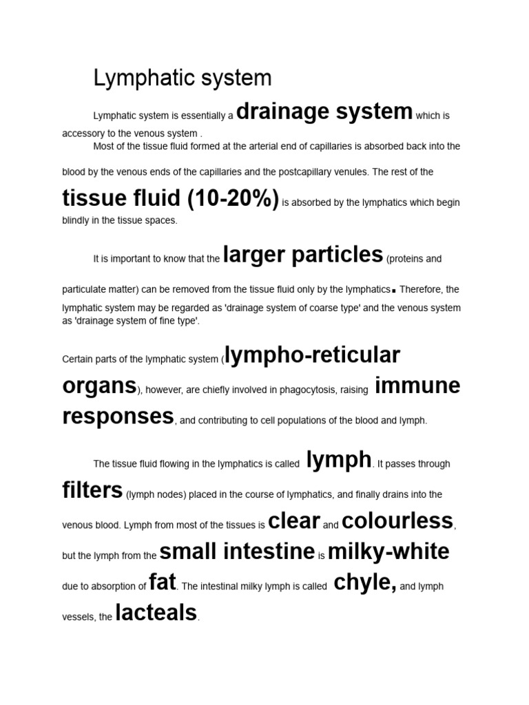 Lymphatic System | PDF | Lymphatic System | Lymph Node