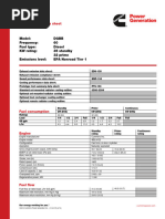 Cummins DGDB 250 kVA Generator Specs | PDF | Engines | Radiator