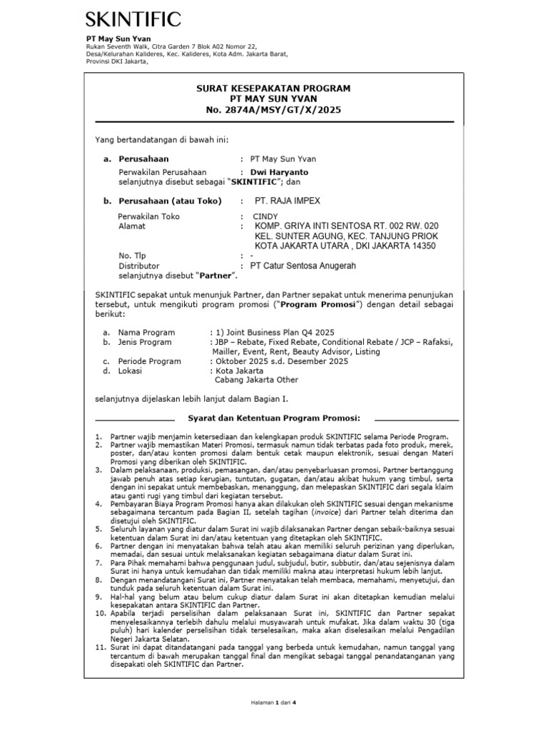 Skp q4 Pt Raja Impex | PDF