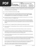 Kansas Articles of Incorporation