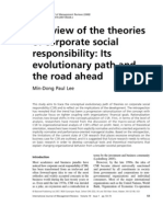 23E54000 A Review of The Theories of Corporate Social Responsibility