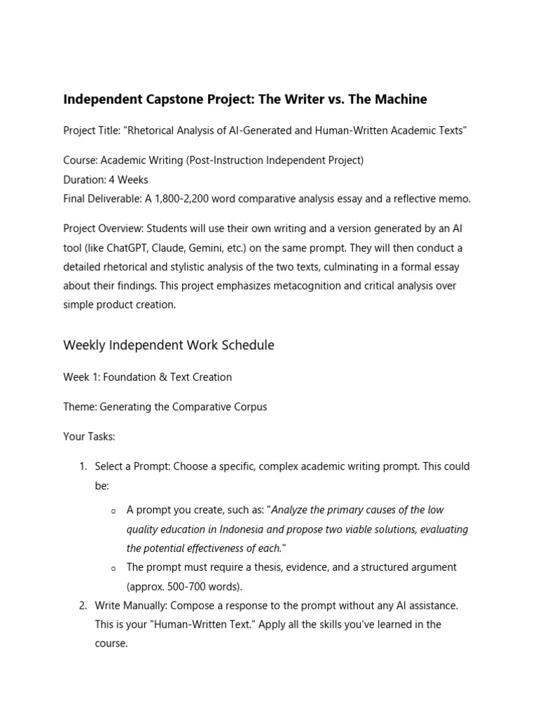 Academic Writing Project | PDF