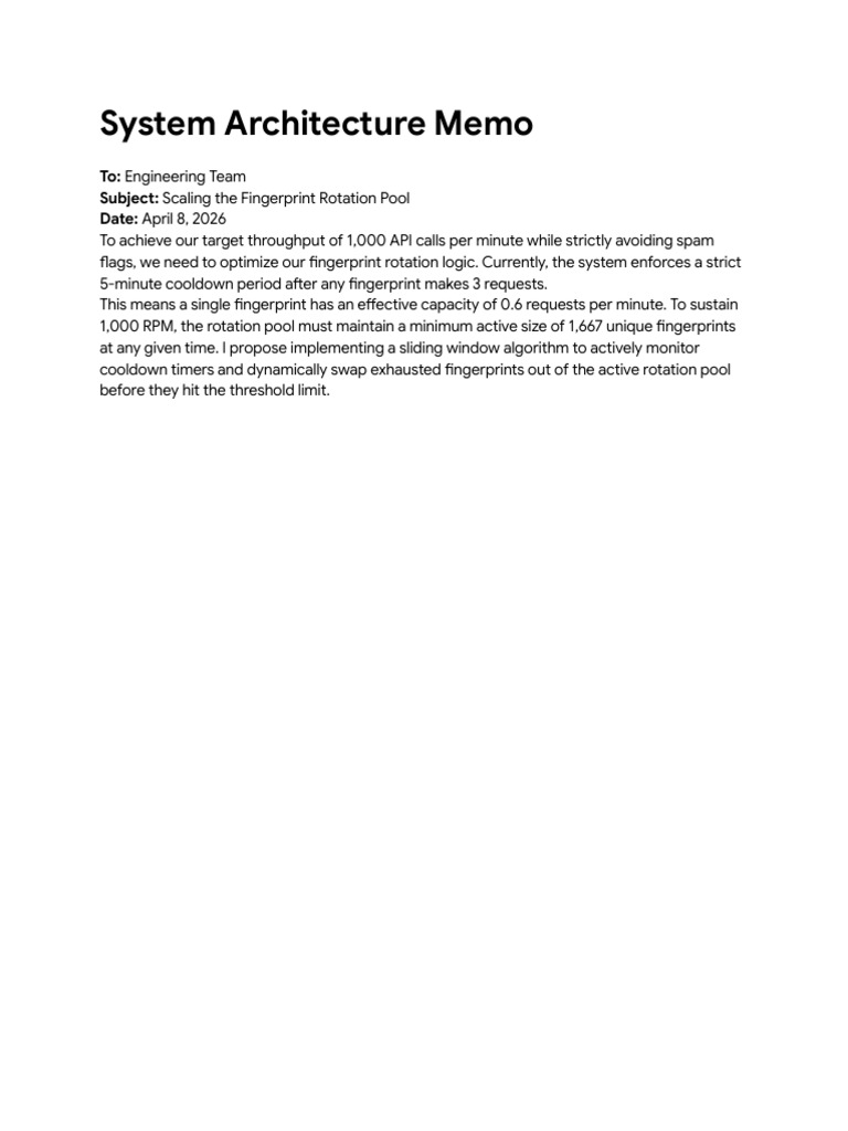 System Architecture Memo | PDF
