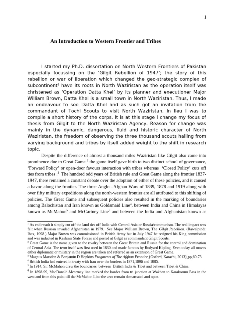 Introduction to Thesis | PDF