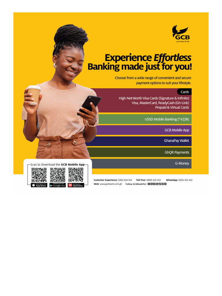 GCB Bank PLC Products | PDF
